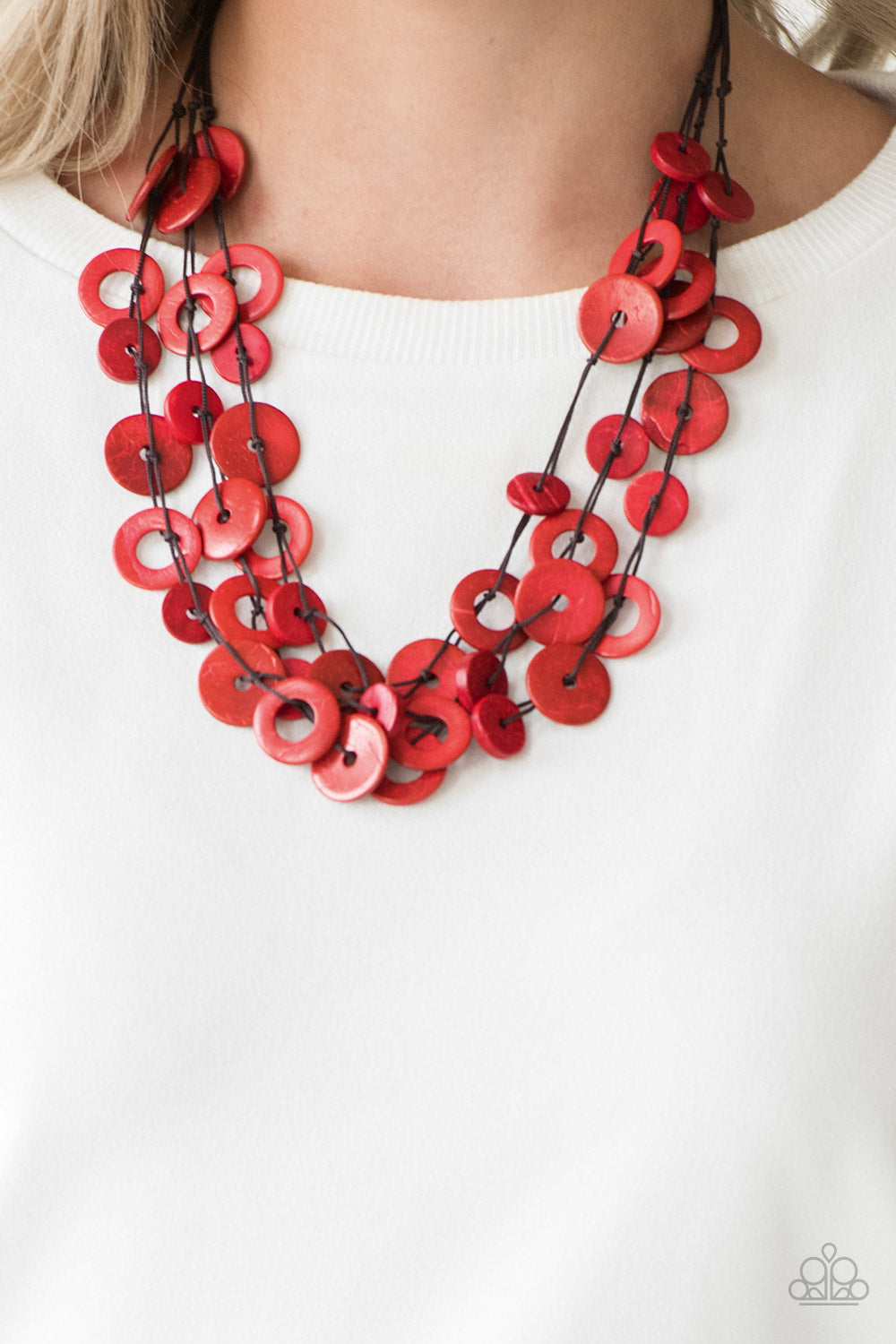 Wonderfully Walla Walla - Red necklace-Vintage