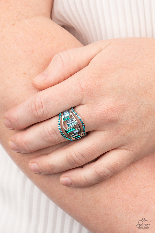 Treasure Chest Charm - Blue ring