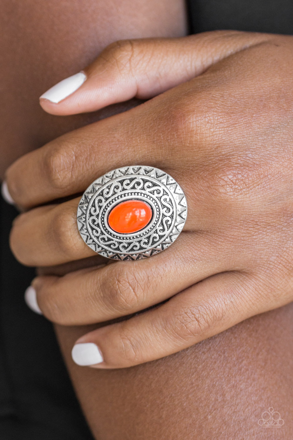 Hello, Sunshine -  orange-ring-Vintage