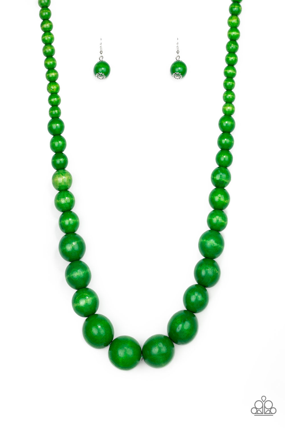 Effortlessly Everglades - Green necklace