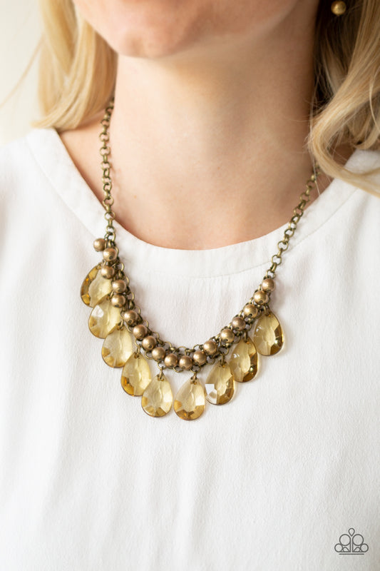 Fashionista Flair - Necklace brass-Vintage