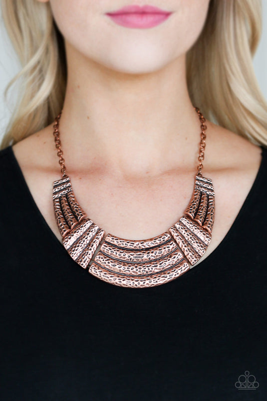 Ready To Pounce - Copper-necklace-Vintage