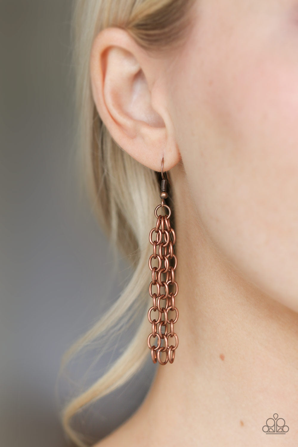 Ready To Pounce - Copper-necklace-Vintage