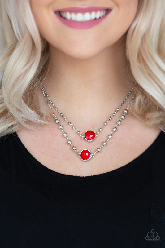 Colorfully Charming - Red necklace