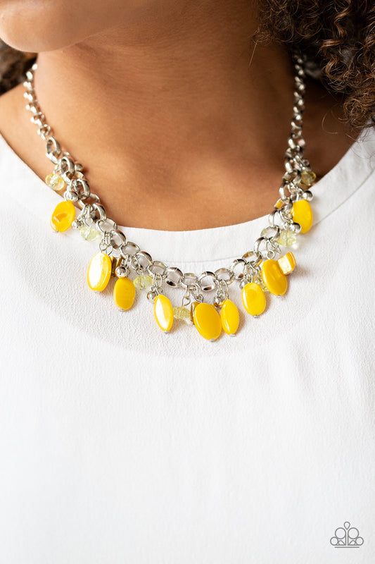 I Want To SEA The World - Yellow necklace- Vintage