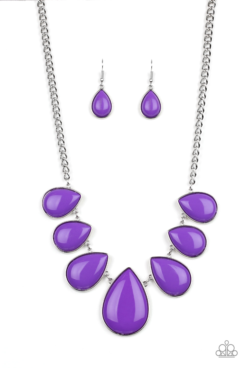 Drop Zone - Purple necklace-Vintage