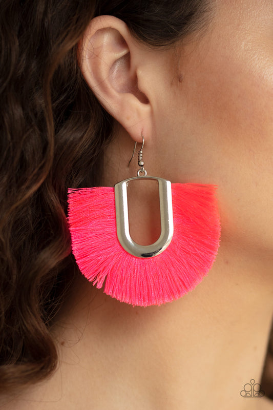 Tassel Tropicana pin earrings