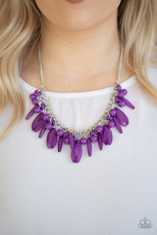 Miami Martinis - Purple necklace-Vintage