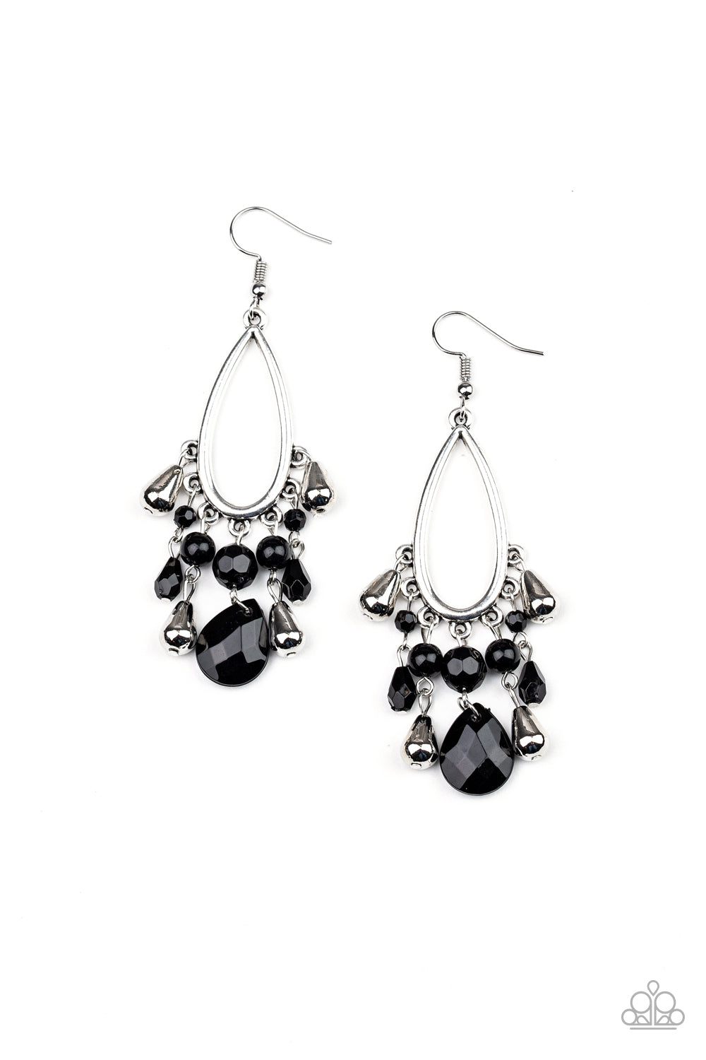 Summer Catch - Black earring-Vintage