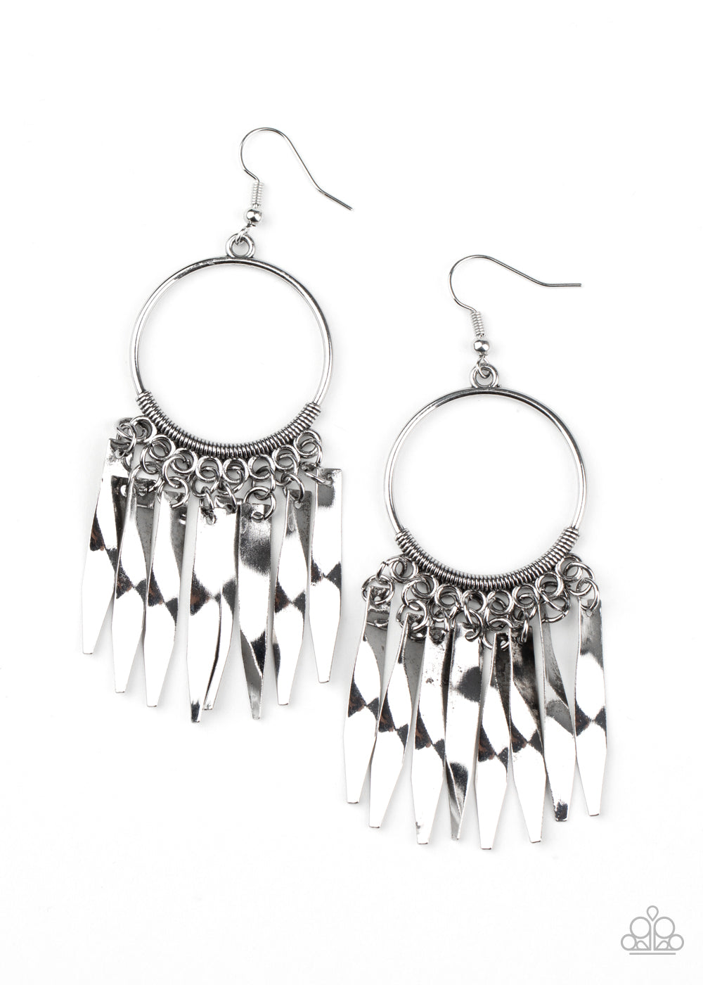 Let GRIT Be! - Silver earrings-Vintage