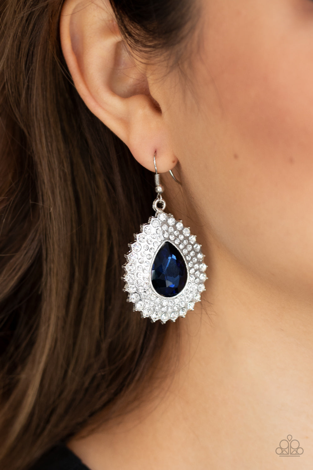 Exquisitely Explosive - Blue earrings