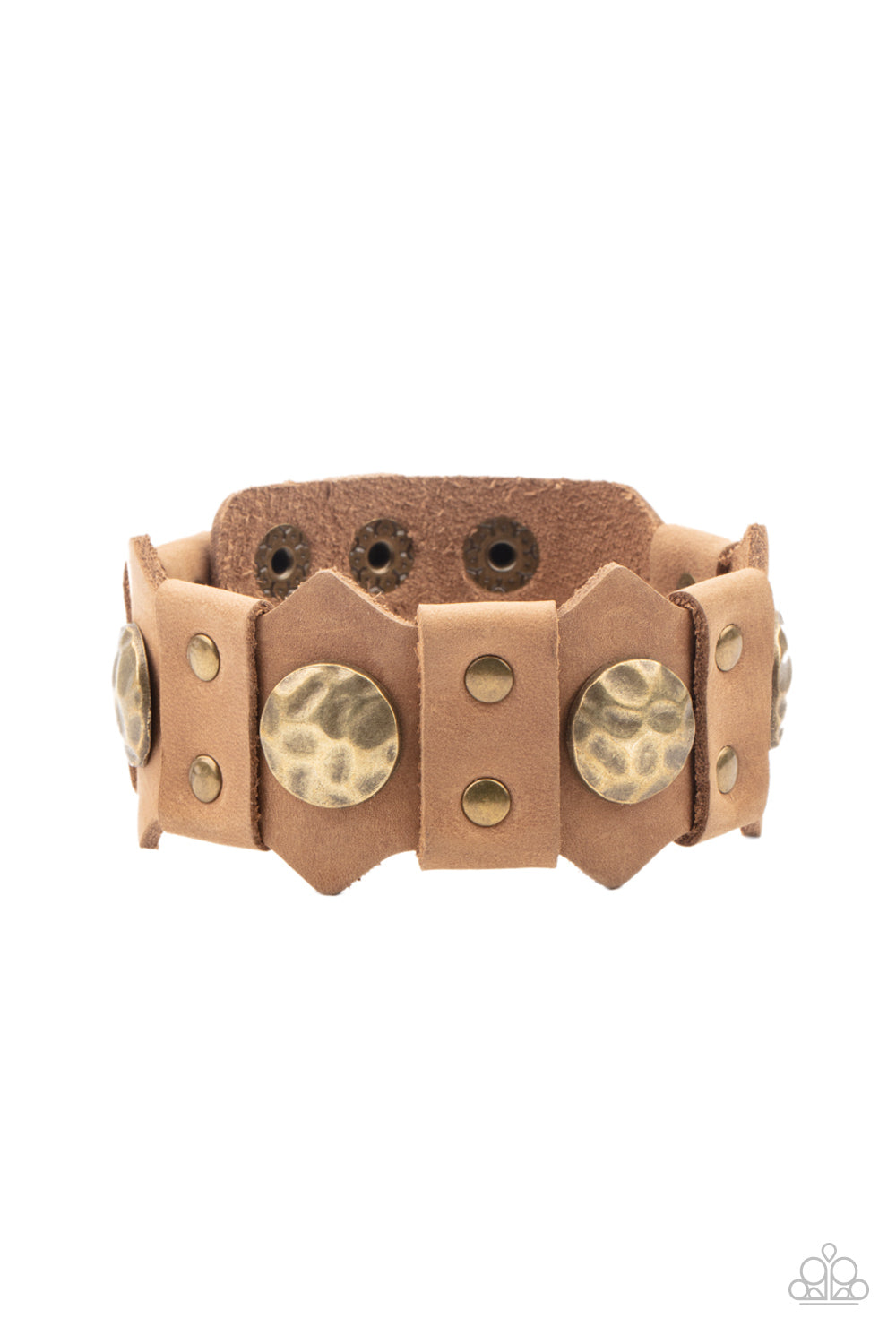 Electrified Edge - Brown bracelet