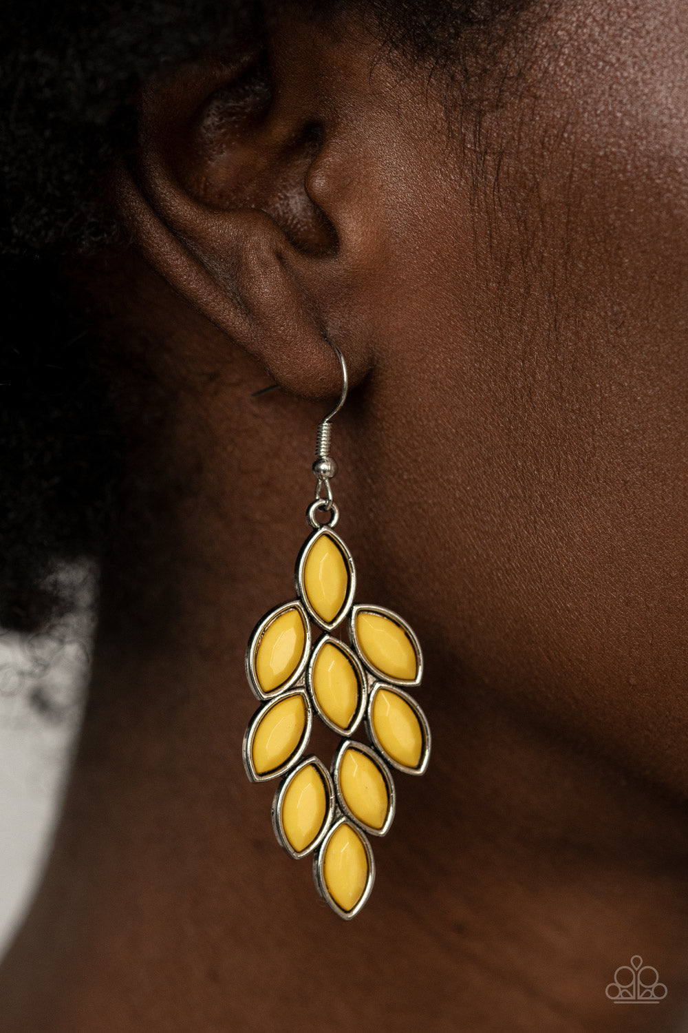 Flamboyant Foliage - Yellow earrings