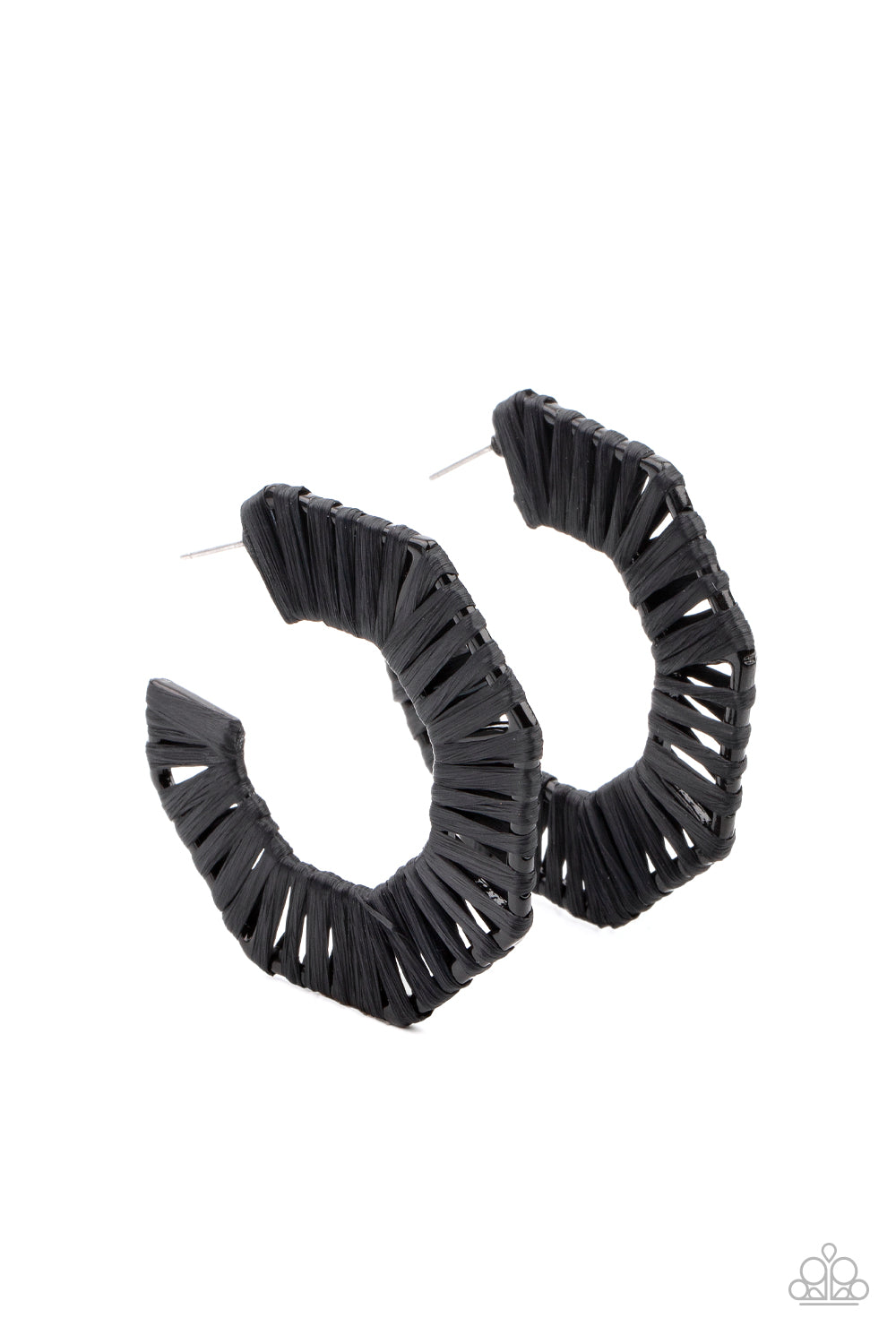 Fabulously Fiesta - Black earrings