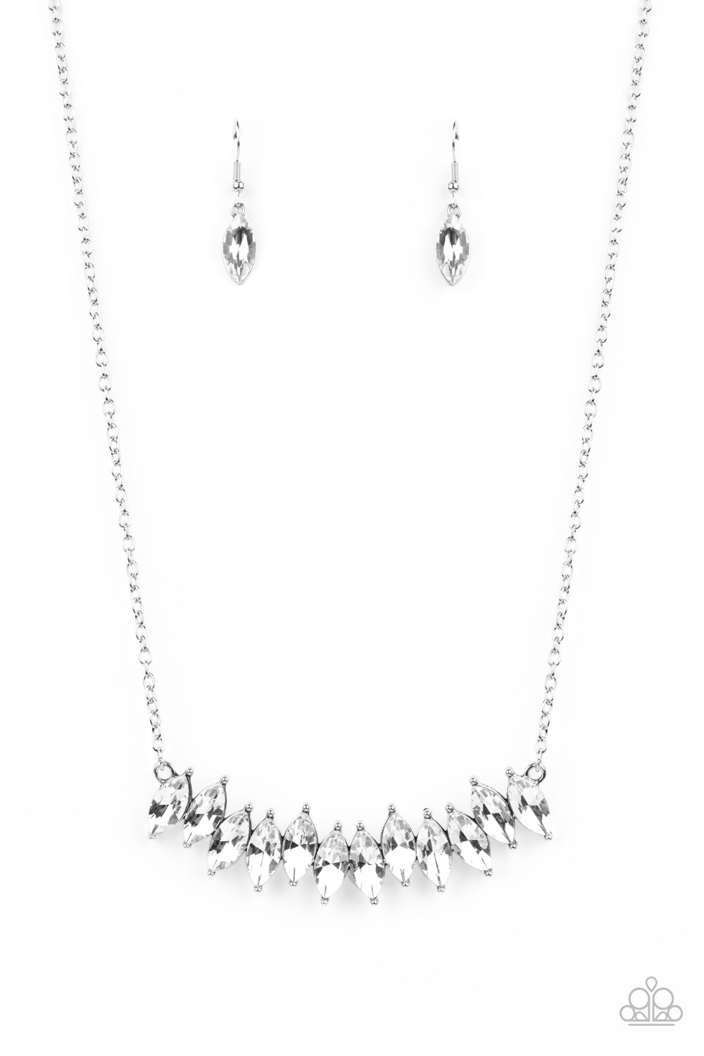 Icy Intensity - White necklace