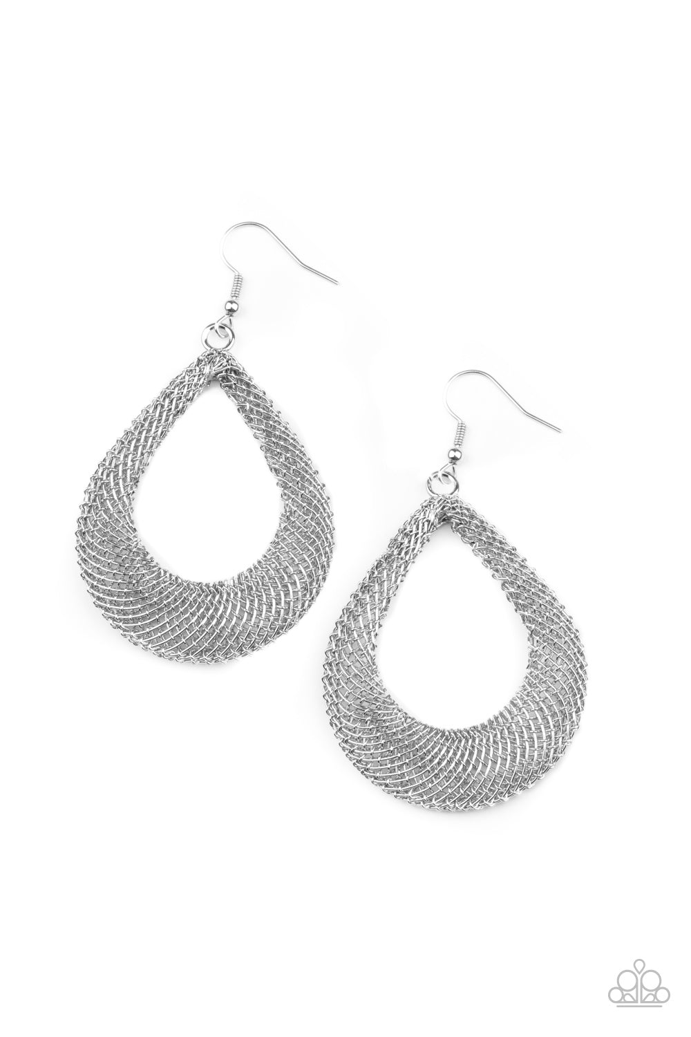 A Hot MESH - Silver earrings