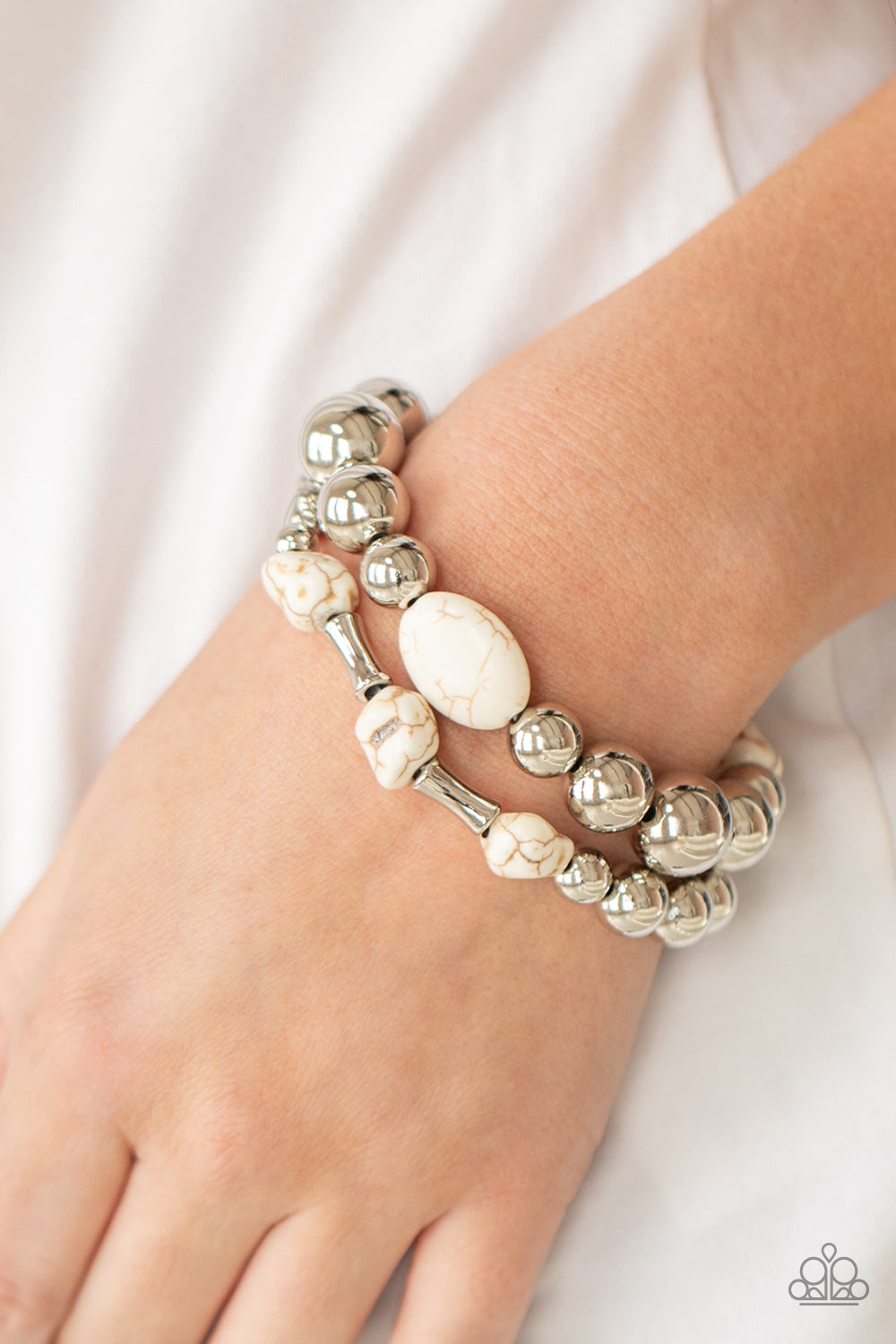 Authentically Artisan - White bracelet