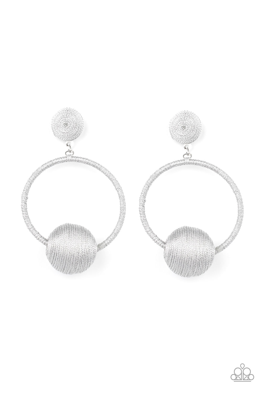 Social Sphere - Silver earrings