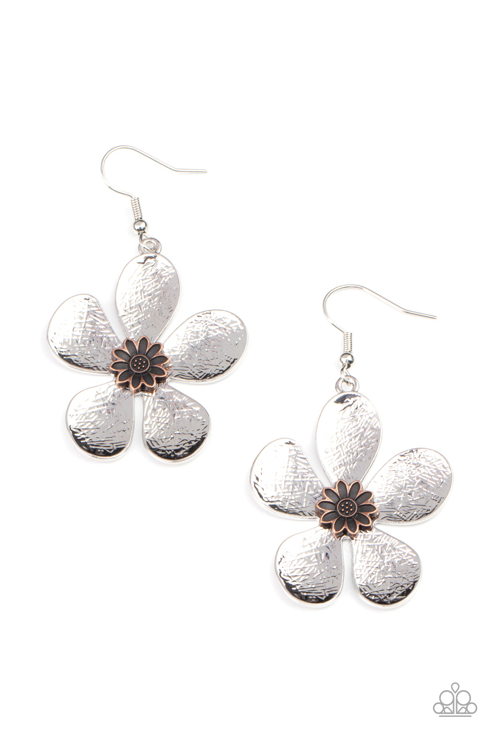 Fresh Florals - Silver Earrings