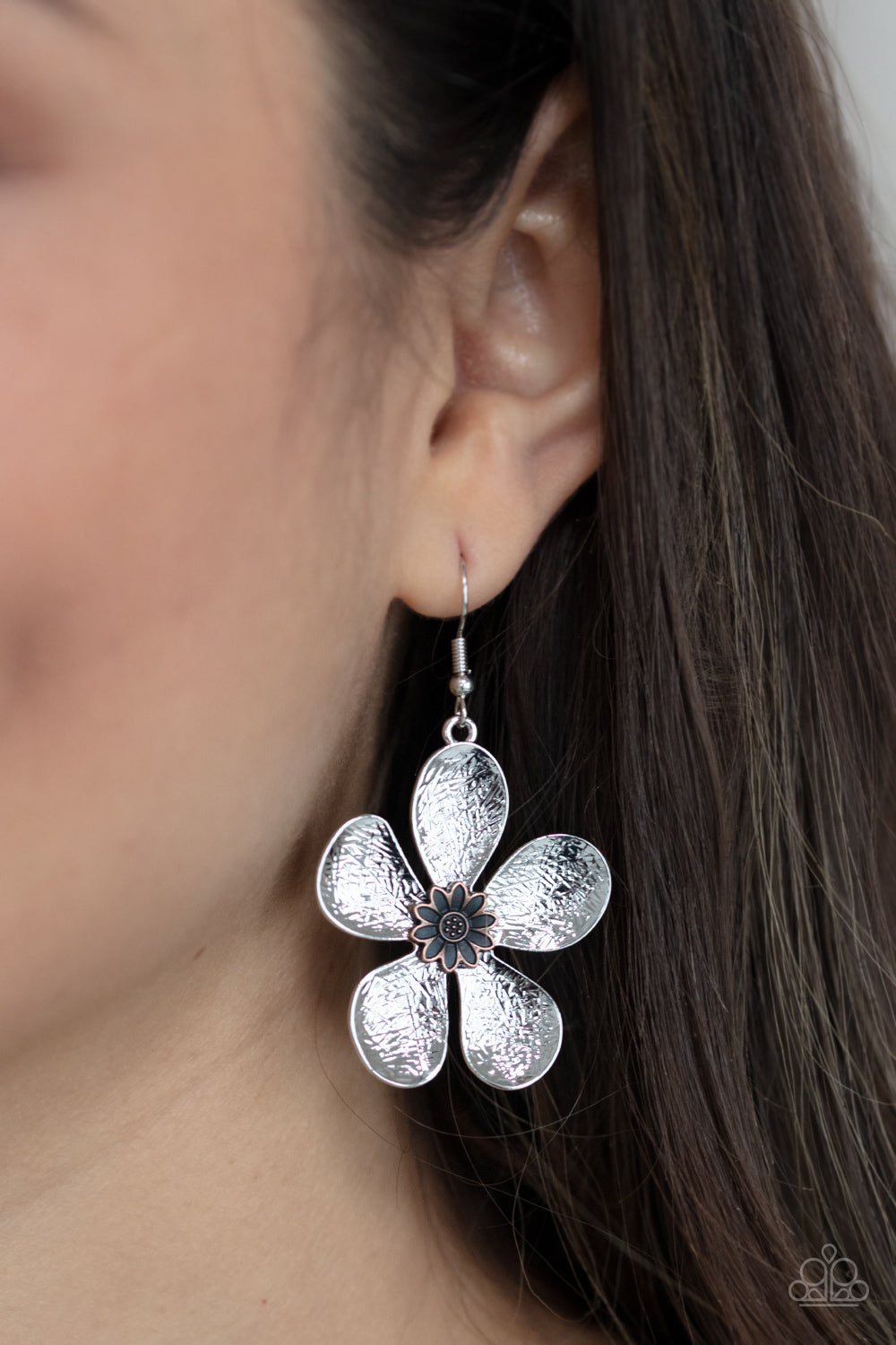 Fresh Florals - Silver Earrings