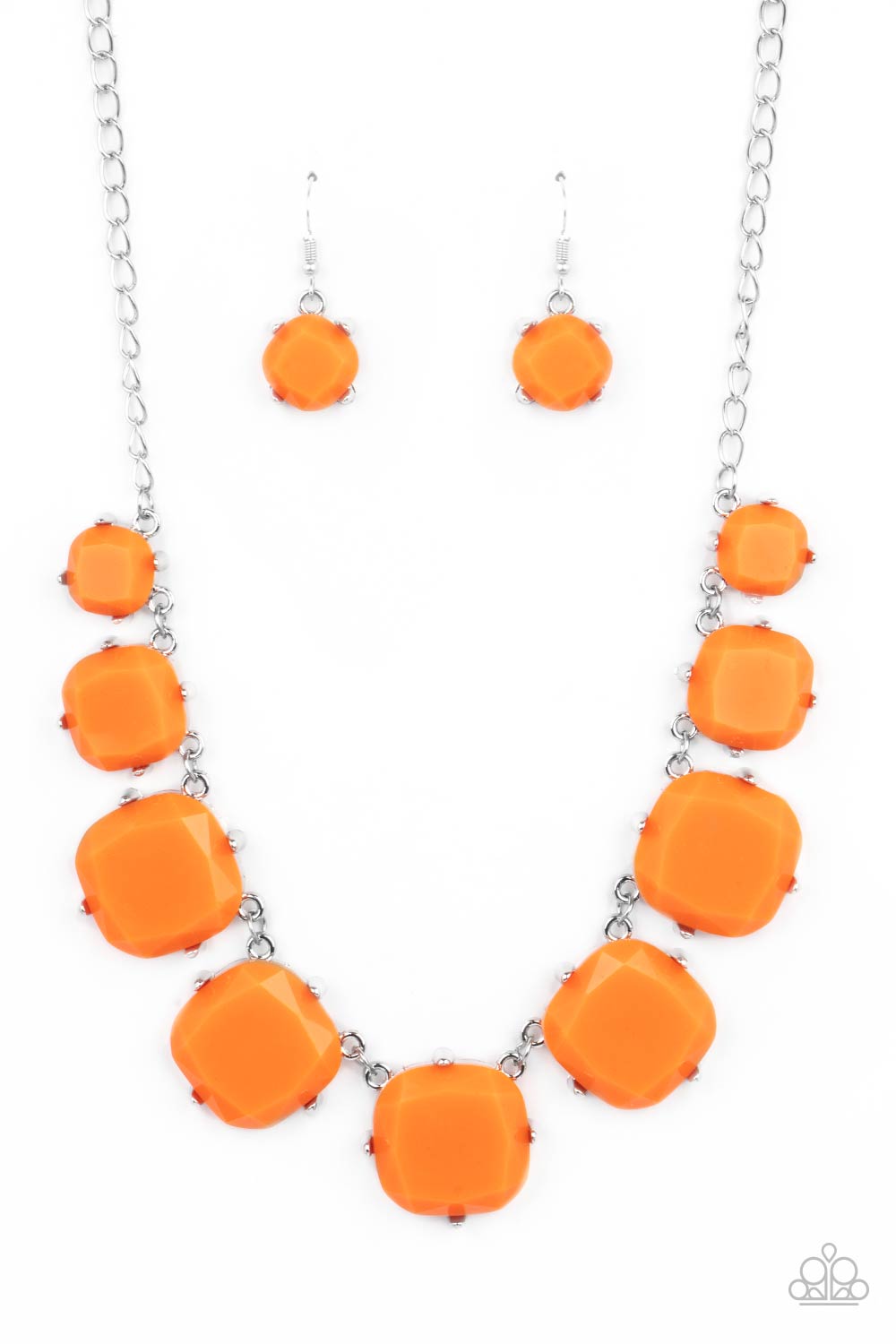 Prismatic Prima Donna - Orange necklace