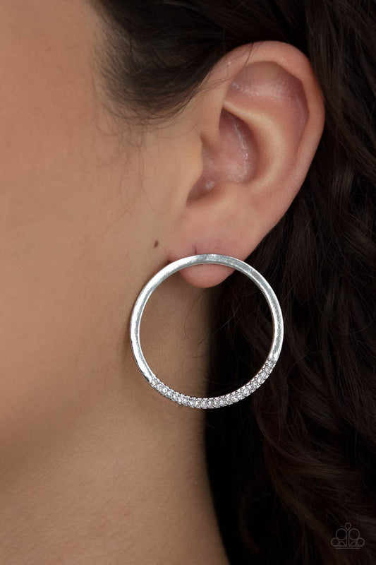 Spot On Opulence - White earrings