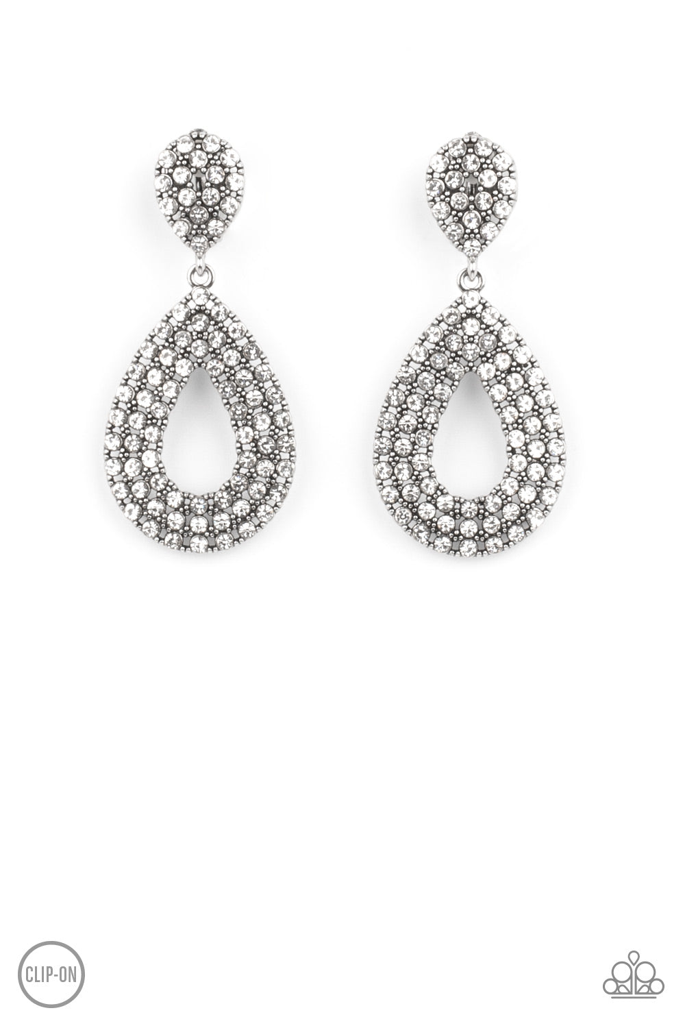 Pack In The Pizzazz - White Earrings