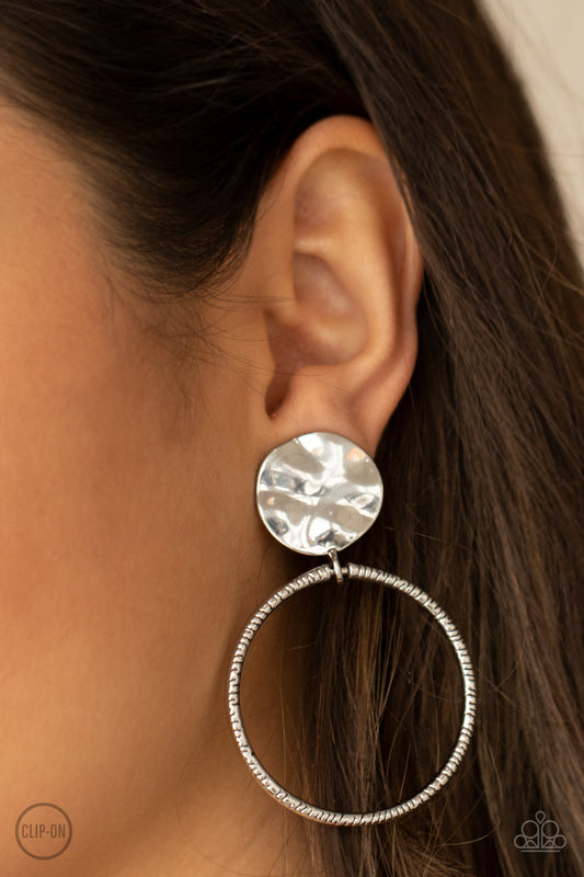 Undeniably Urban - Silver earrings