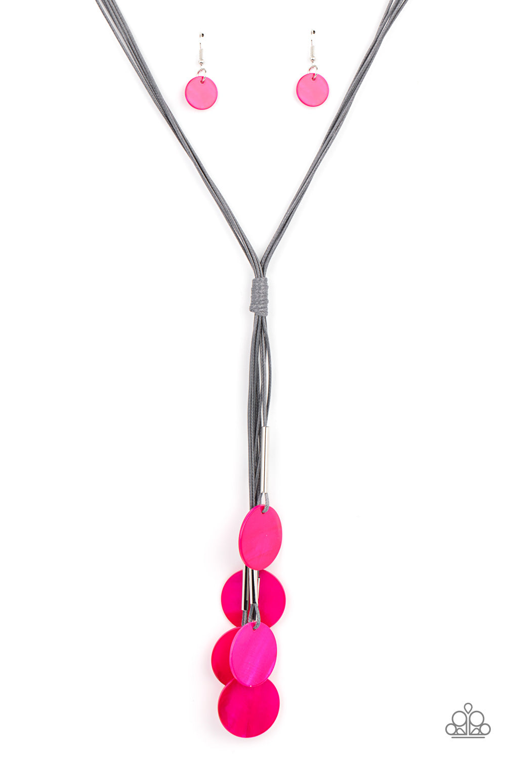 Tidal Tassels - Pink necklace