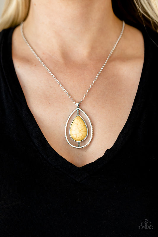 Here Today, PATAGONIA Tomorrow - Yellow necklace