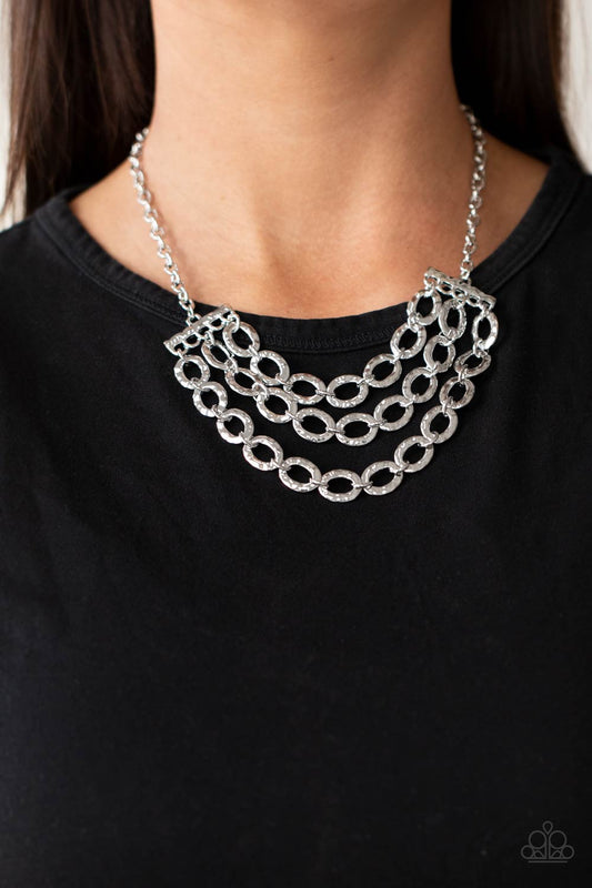 Repeat After Me - Silver necklace