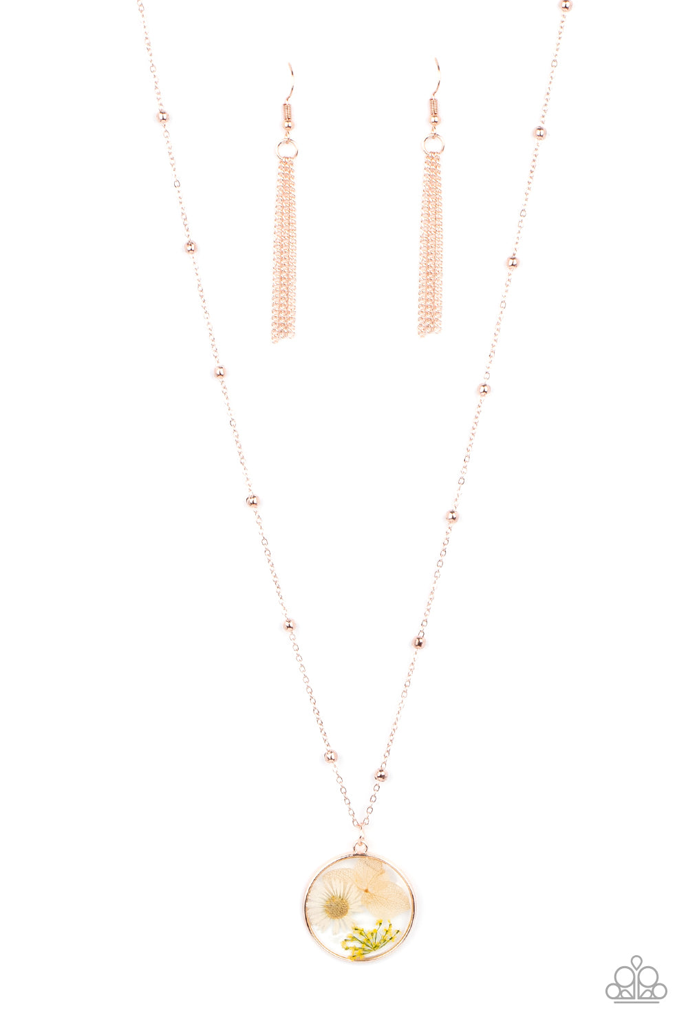 Floral Embrace - Rose Gold necklace