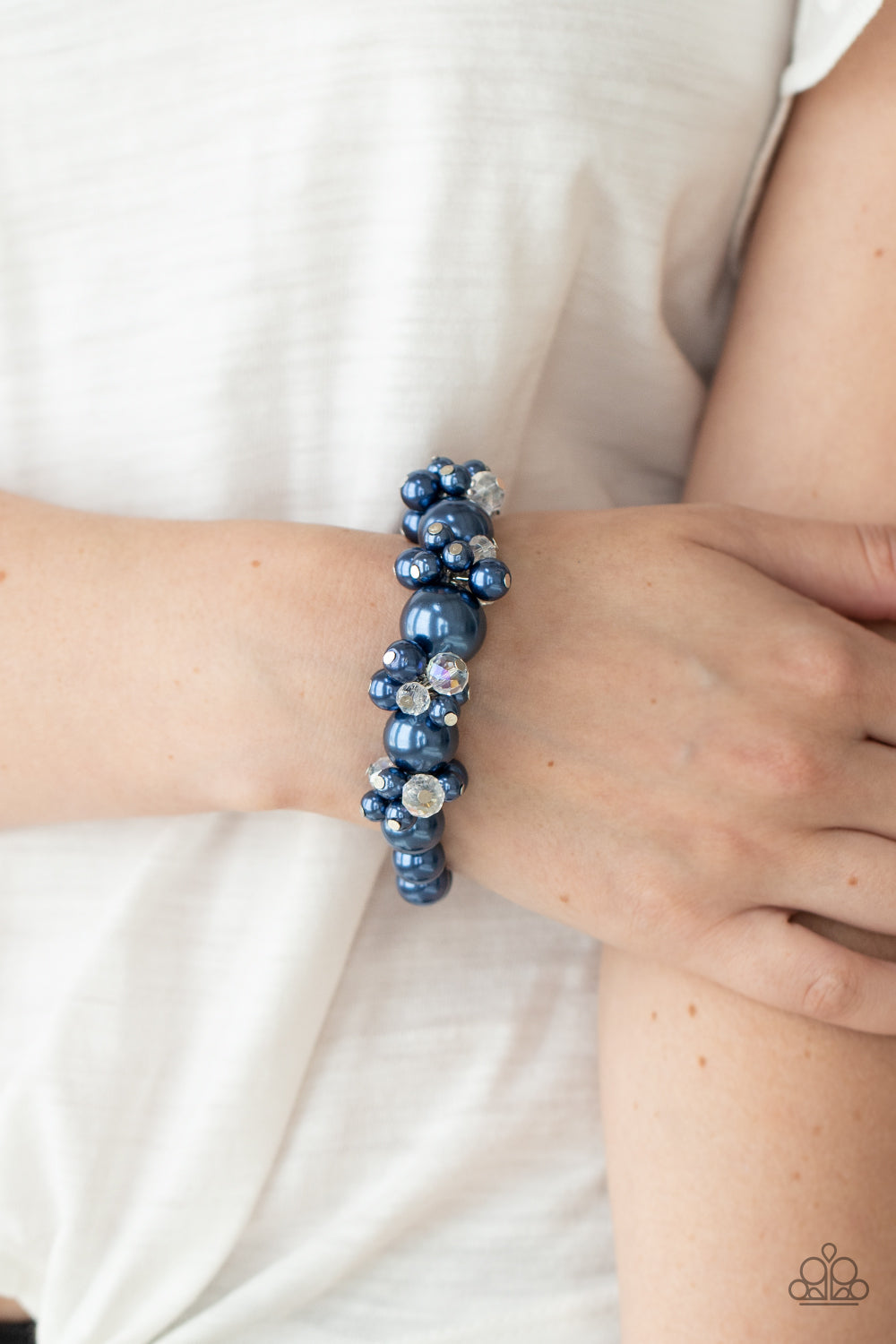 Upcycled Upscale - Blue Bracelet