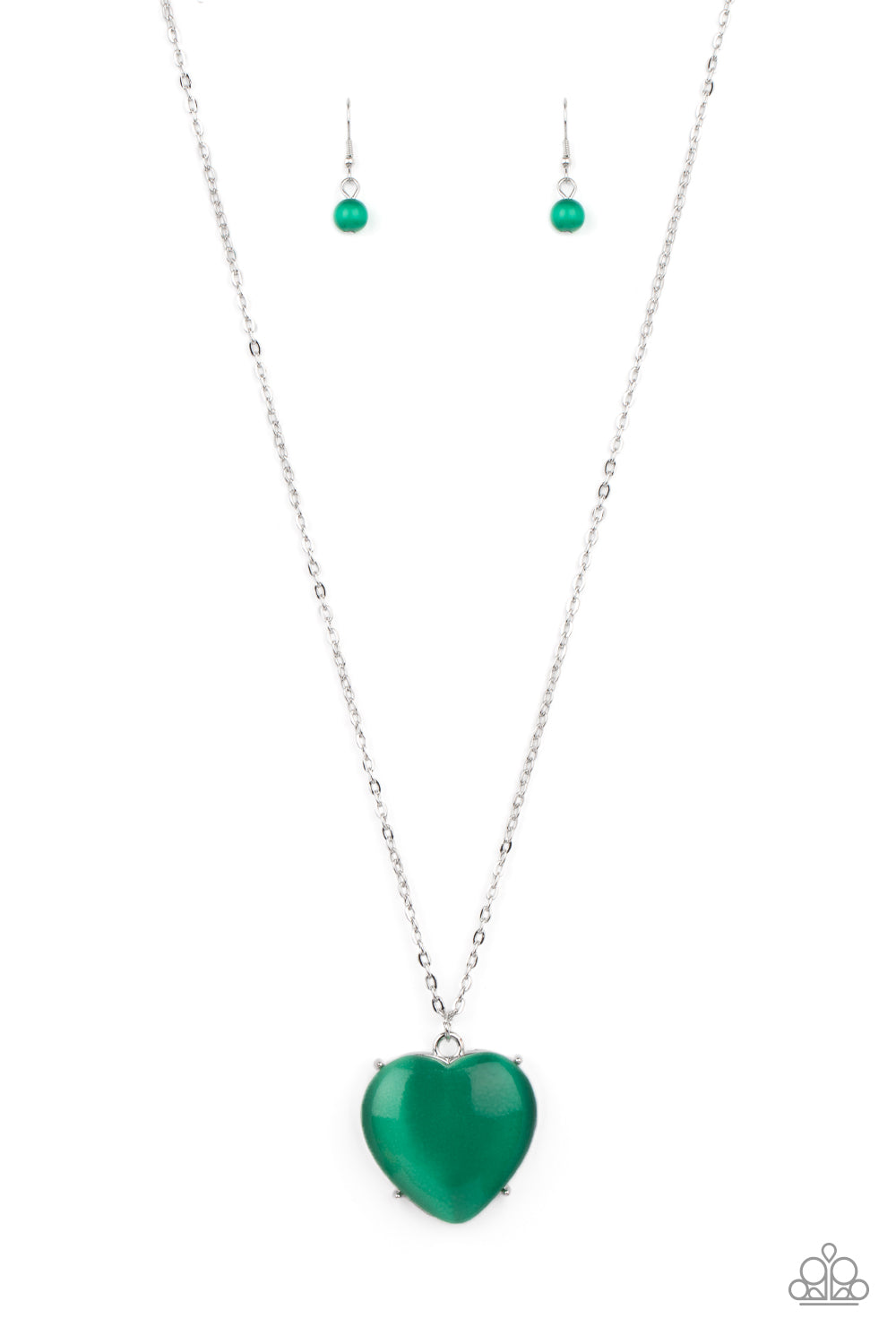 Warmhearted Glow - Green necklace