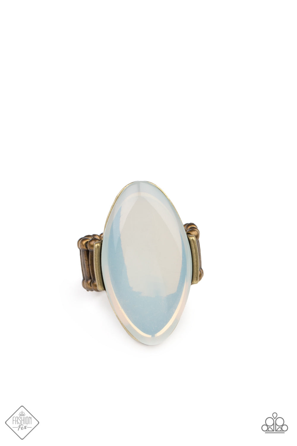 Opal Odyssey brass ring