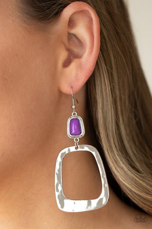 Material Girl Mod - Purple earrings