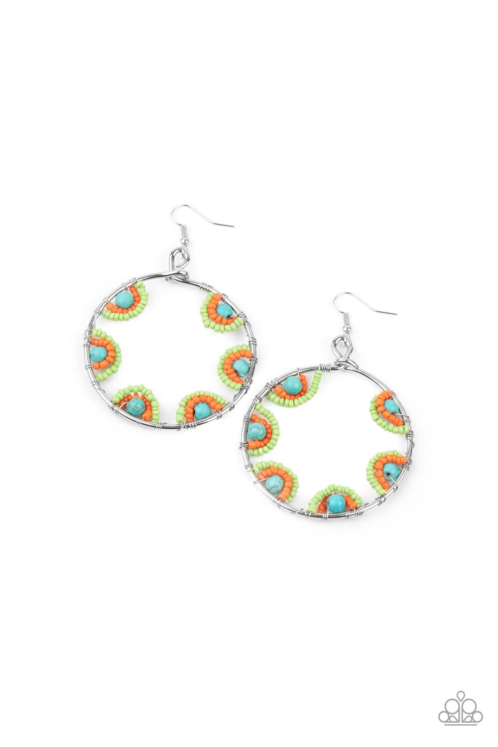 Off The Rim - Multi earrings