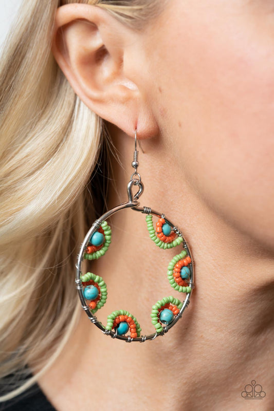 Off The Rim - Multi earrings