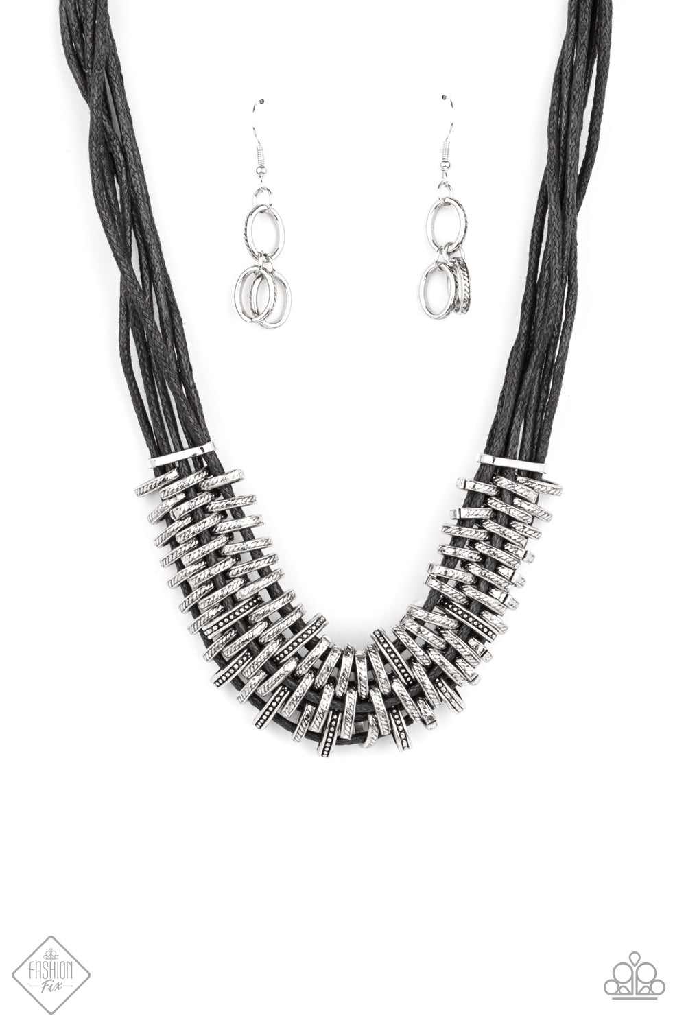 Lock, Stock, and SPARKLE - Black necklace