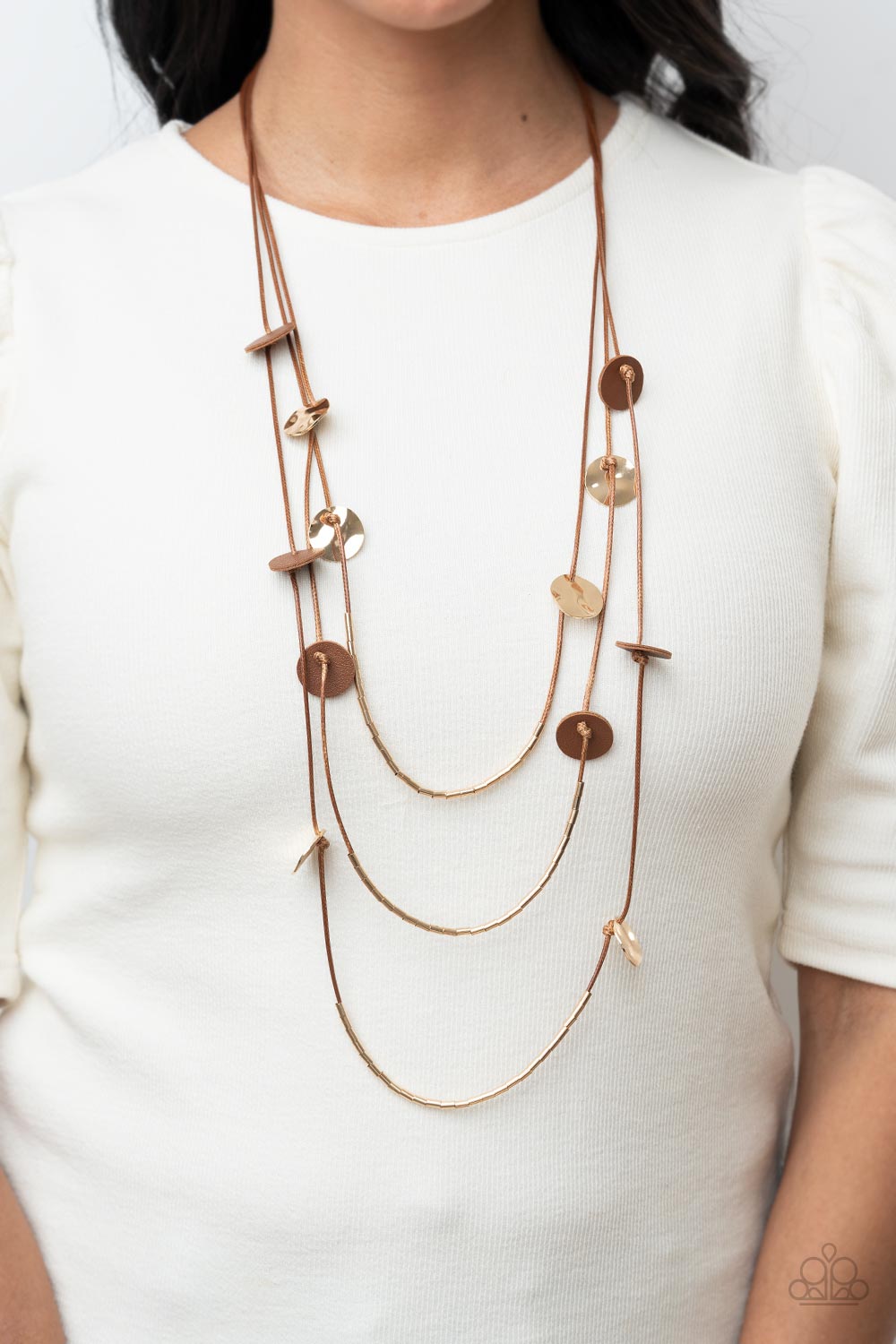 Alluring Luxe - Brown necklace