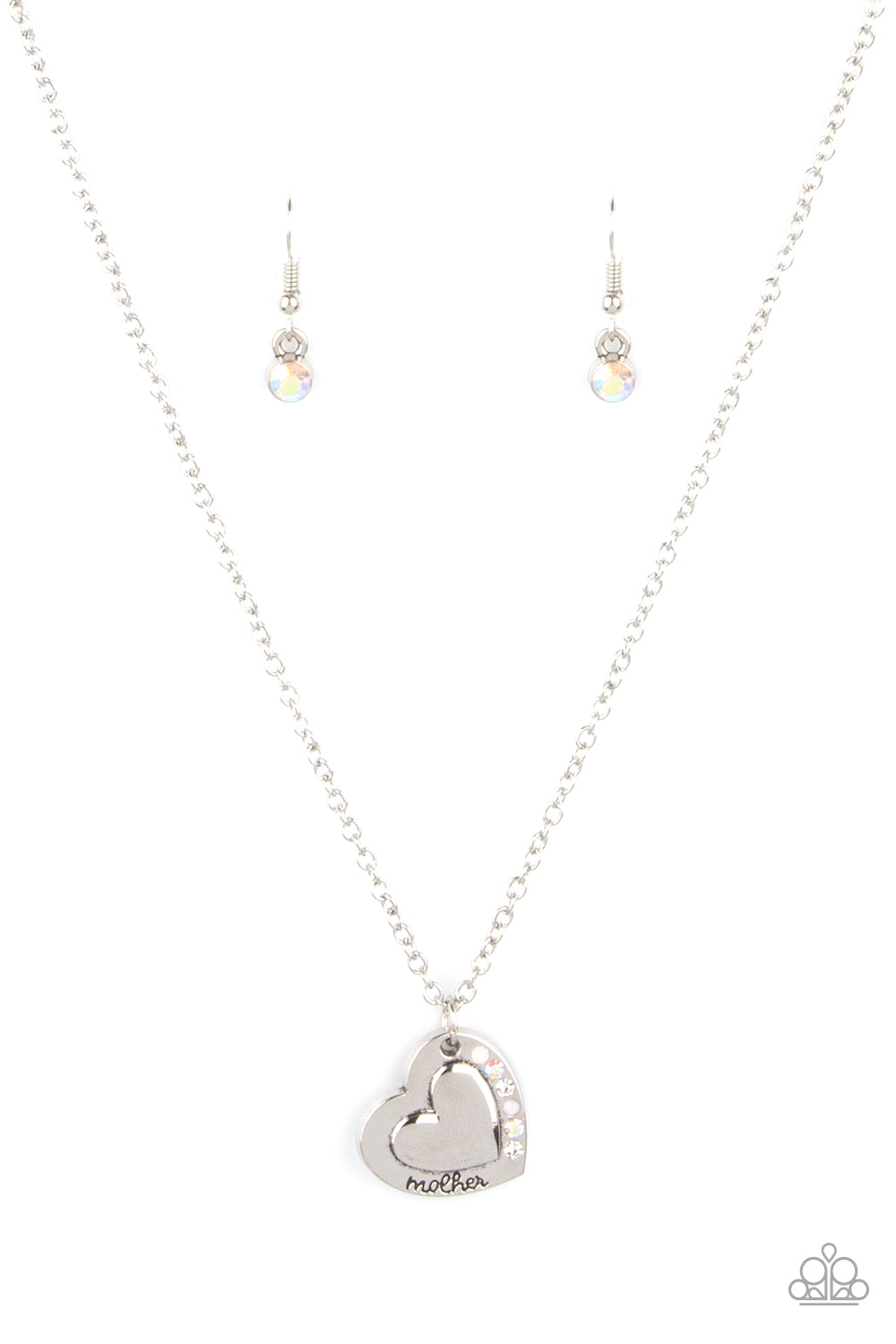 Happily Heartwarming - White necklace (mother's day collection )