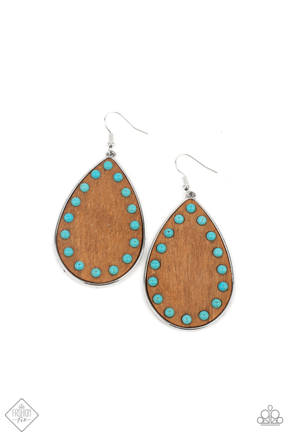 Rustic Refuge - Blue earrings