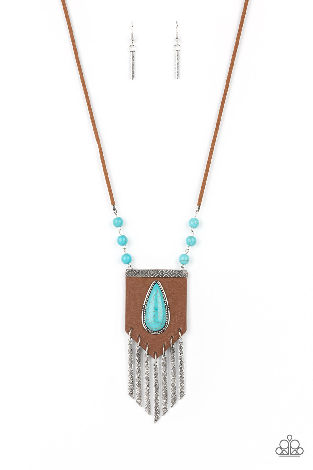 Enchantingly Tribal - Blue necklace