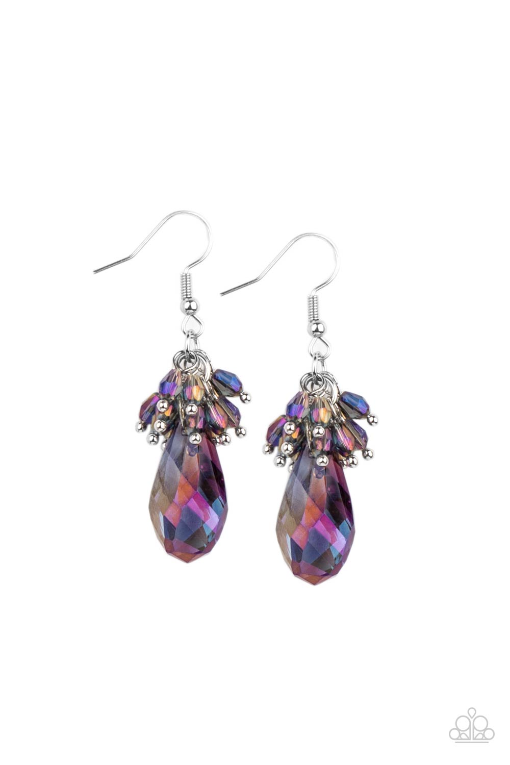 Well Versed in Sparkle - Purple Earrings