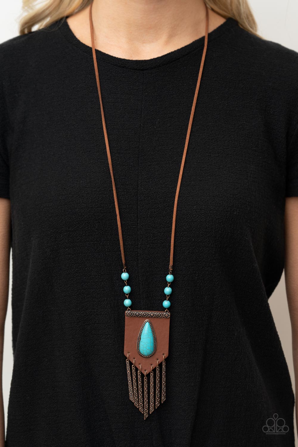 Enchantingly Tribal - Copper Necklace