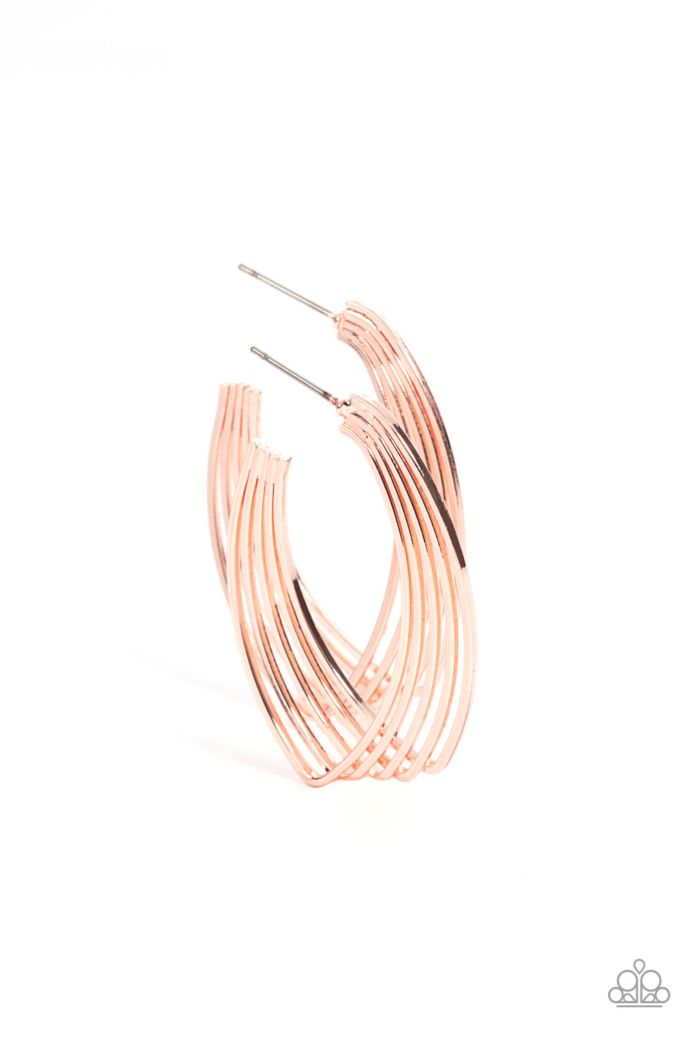 Industrial Illusion - Rose Gold earrings