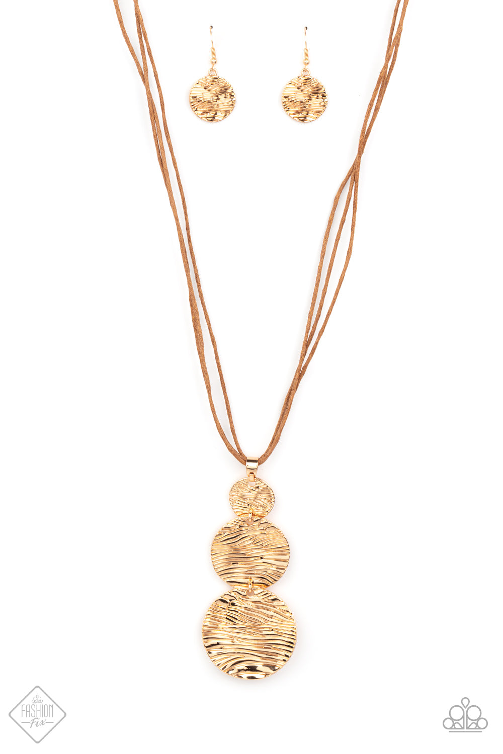 Circulating Shimmer - Gold necklace sept fashion fix