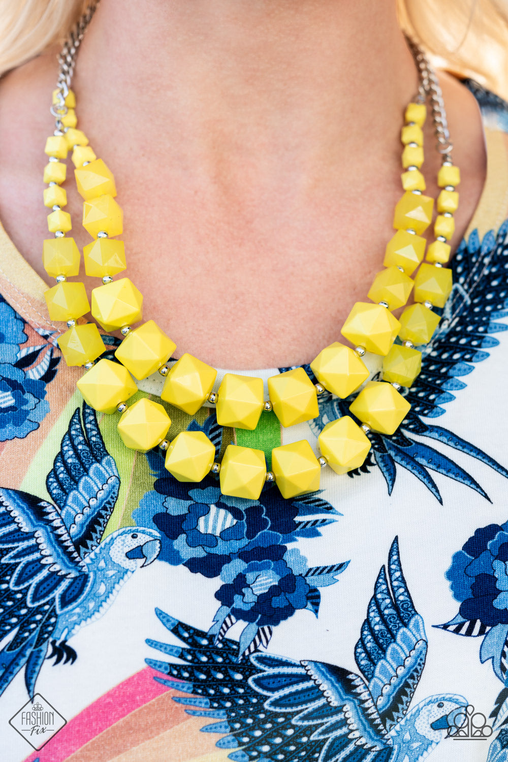 Summer Excursion yellow fashion fix necklace