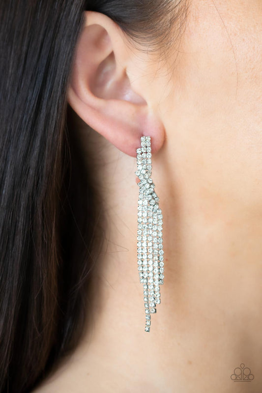 Cosmic Candescence - White earrings