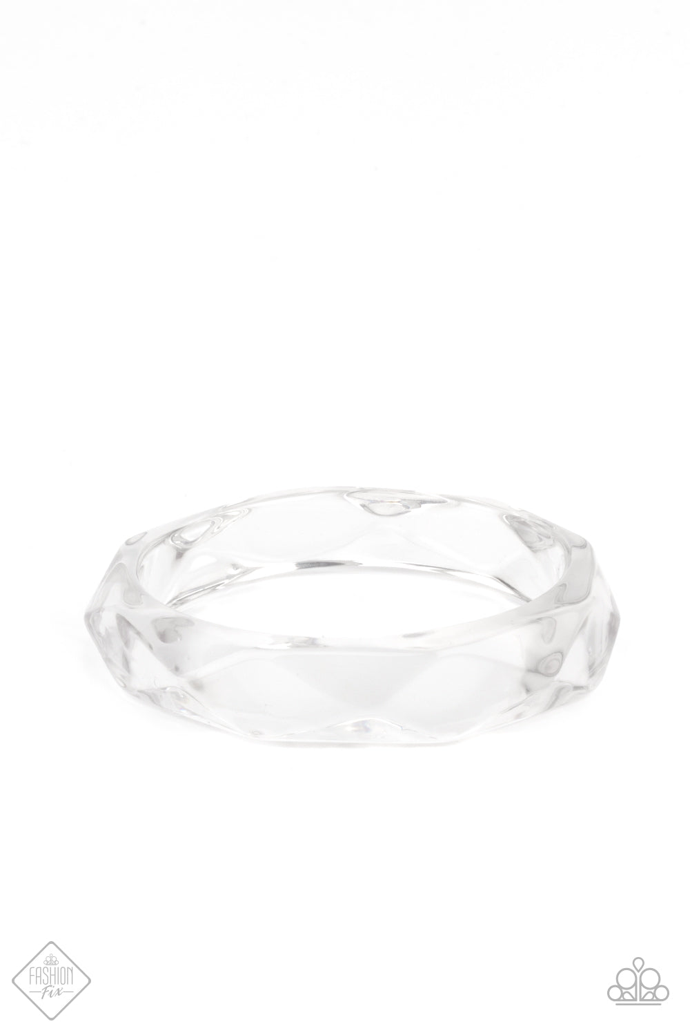 Clear-Cut Couture - White bracelet fashion fix